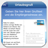 Urlaubsgru&szlig; iPhone App Vorschau 2