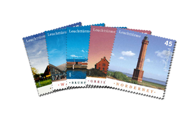 Mit echten Briefmarken