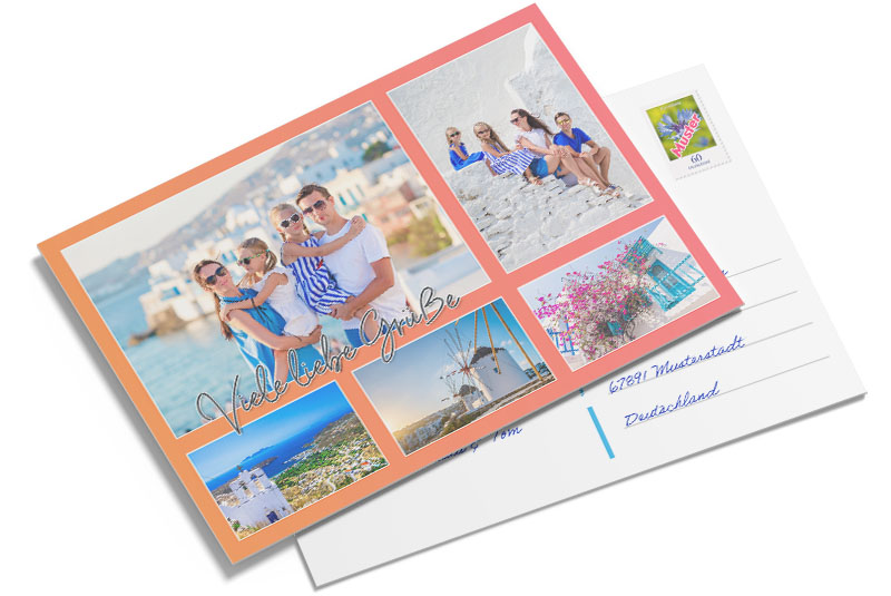 Die Jumbopostkarte - Urlaubsgrüße im XL-Format