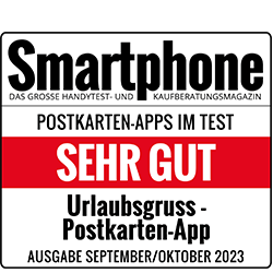 Bewertung Sehr Gut Testsiegel des Smartphone Magazins