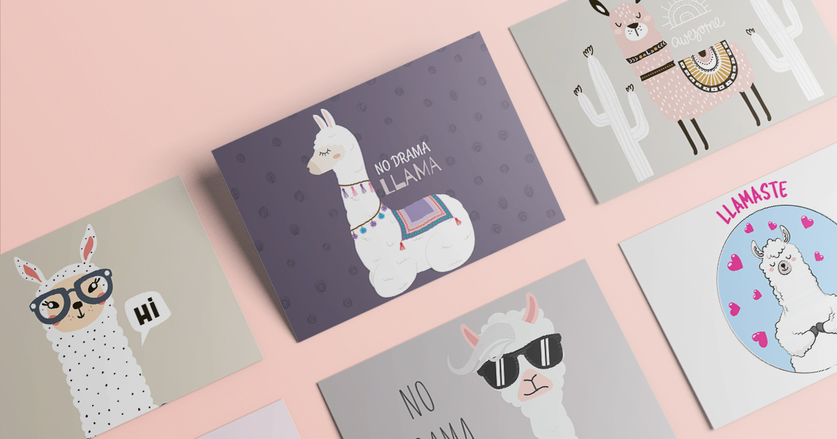 No Drama Lama! Witzige Sprüche mit Lama Motiven